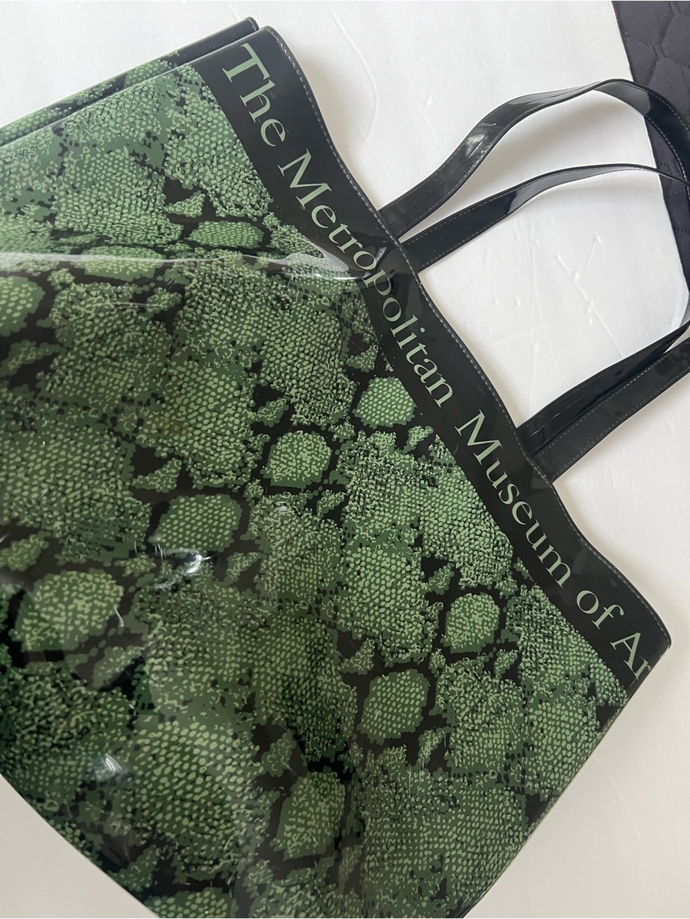 Metropolitan Museum of Art Snake Vinyl Tote